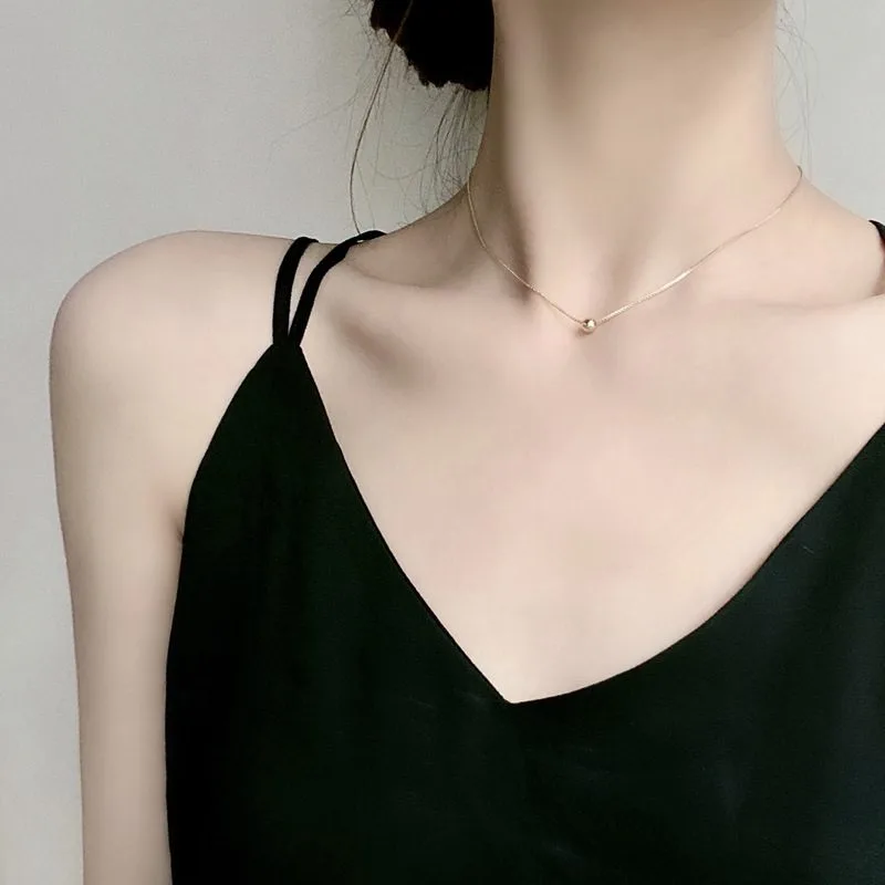 Dây Chuyền Choker Bạc Nữ Hạt đậu Nhỏ LILI 295669 13