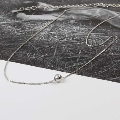 Dây Chuyền Choker Bạc Nữ Hạt đậu Nhỏ LILI 295669 14