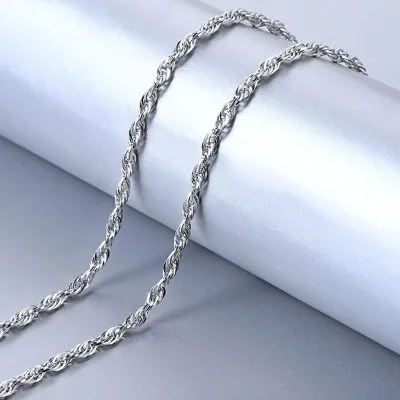 Dây chuyền bạc Ta nam nguyên chất xích sợi to thời trang LILI_419993_10