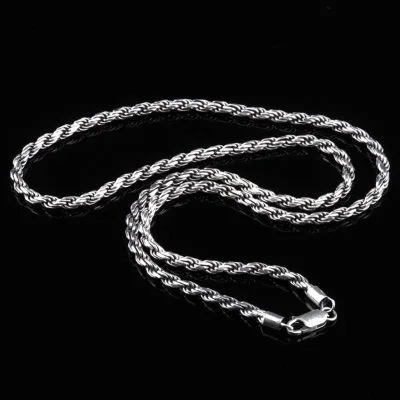 Dây Chuyền Bạc Nam Bện Xoắn To Nhỏ LILI 694567 1