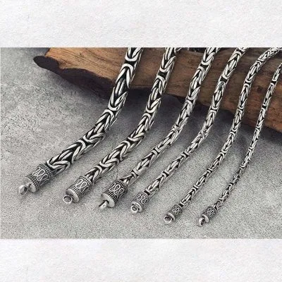 Dây Chuyền Bạc Nam Sợi To Tròn Chất LILI 298336 9