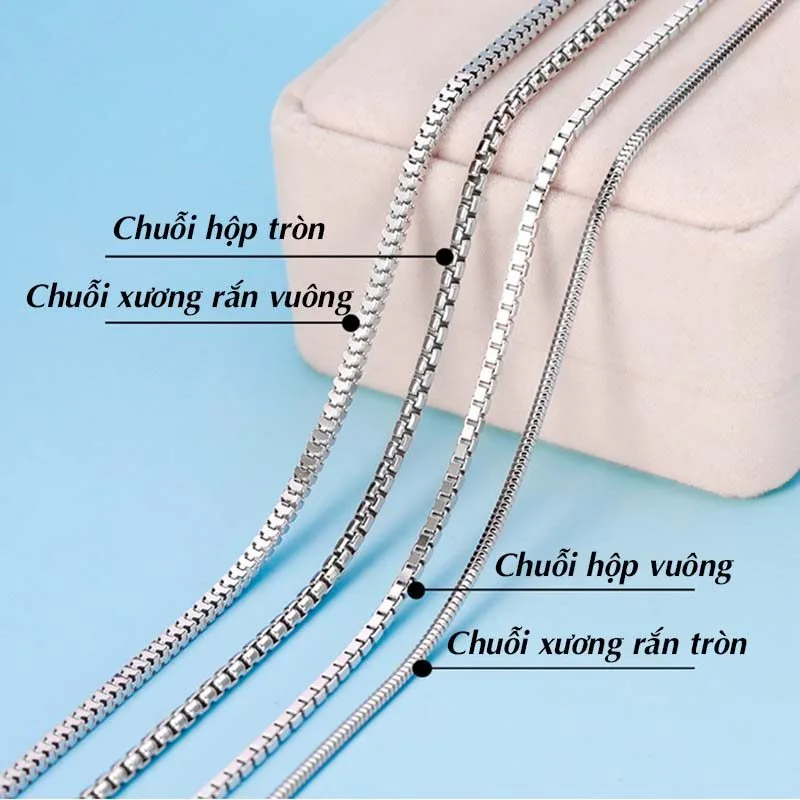 Dây Chuyền Bạc Nam Tổng Hợp Chuỗi Vuông Tròn Thời Trang Hip Hop LILI 345554 1
