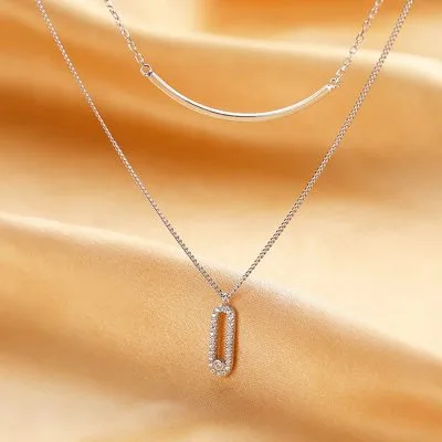 Dây Chuyền Bạc Nữ 2 Tầng LILI 717374 4