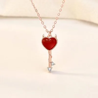 Dây Chuyền Bạc Nữ Chìa Khóa Trái Tim LILI 644727 1