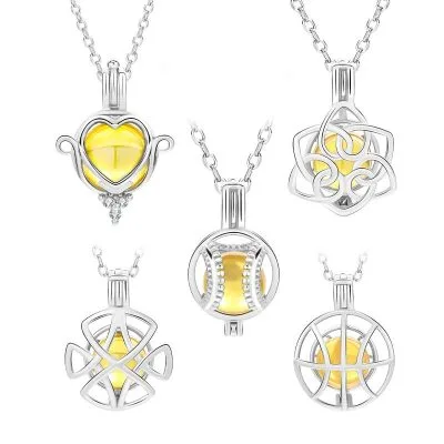 Dây Chuyền Bạc Nữ Dạng Lồng đóng Mở Chứa đá CZ LILI 954296 8