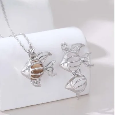 Dây Chuyền Bạc Nữ Dạng Lồng đóng Mở Hình Cá Nhỏ LILI 975577 10