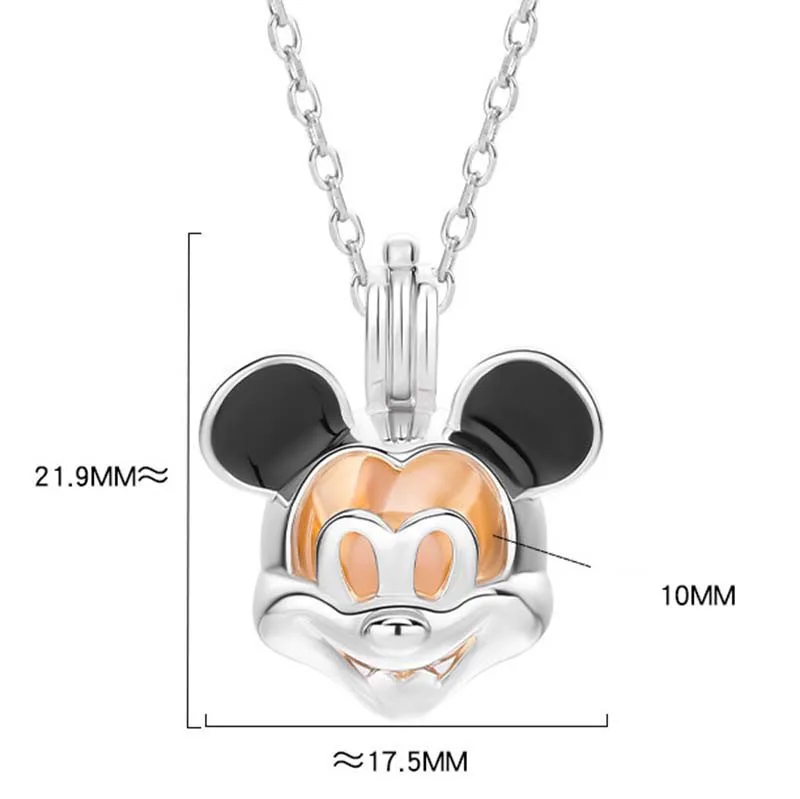 Dây Chuyền Bạc Nữ Dạng Lồng đóng Mở Hình Chuột Mickey LILI 975577 5