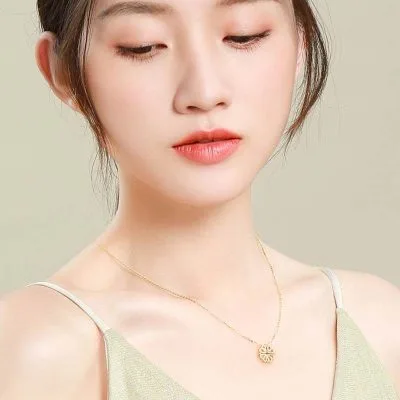 Dây Chuyền Bạc Nữ đính đá CZ Cỏ 4 Lá đóng Mở LILI 822972 9