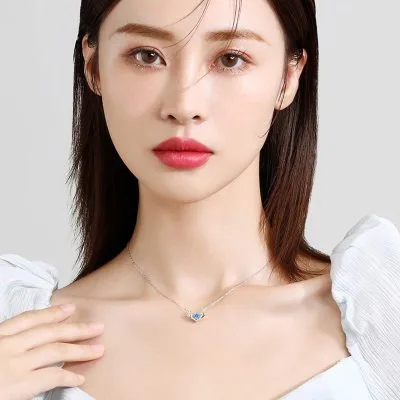 Dây Chuyền Bạc Nữ Gạc Hươu đính đá CZ LILI 858664 9