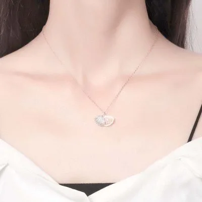 Dây Chuyền Bạc Nữ Mạ Vàng đính Ngọc Trai Saturday LILI 175836 30