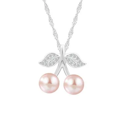 Dây Chuyền Bạc Nữ Ngọc Trai Quả Anh đào Cherry LILI 947349 4