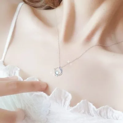 Dây Chuyền Bạc Nữ Phong Cách Cổ Trang CZ LILI 831944 2