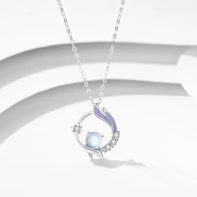Dây Chuyền Bạc Nữ Phong Cách Cổ Trang CZ LILI 831944 3