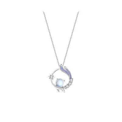 Dây Chuyền Bạc Nữ Phong Cách Cổ Trang CZ LILI 831944 5
