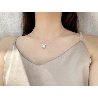 Dây Chuyền Bạc Nữ Tuần Lộc Pha Lê Aurora LILI 231417 7 1
