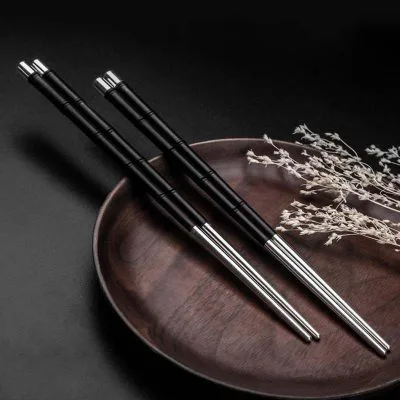 Đũa ăn Bạc Gỗ Mun Cao Cấp Sang Trọng LILI 578236 2