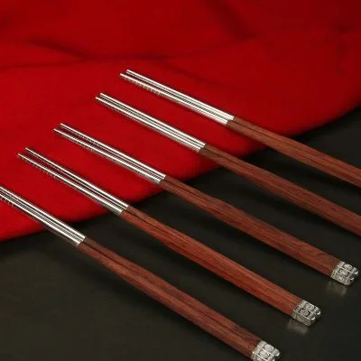 Đũa ăn Bạc Ta, Gỗ đàn Hương, Gỗ Mun Cao Cấp Sang Trọng LILI 237599 5
