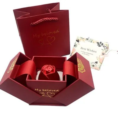 Hộp Quà Tặng đẹp đựng đồ Trang Sức Hoa Hồng Sang Trọng LILI 718846 11