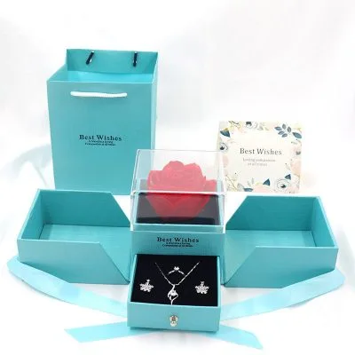 Hộp quà tặng đẹp đựng trang sức hoa hồng sáp dạng ngăn Tesoro LILI_879955_10