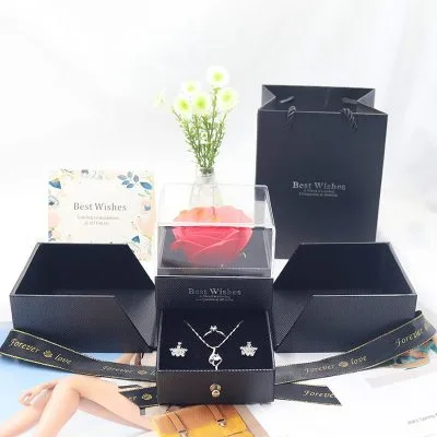Hộp quà tặng đẹp đựng trang sức hoa hồng sáp dạng ngăn Tesoro LILI_879955_11