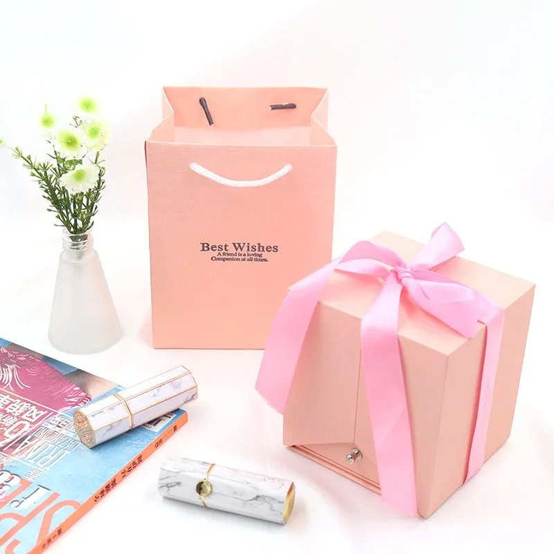 Hộp quà tặng đẹp đựng trang sức hoa hồng sáp dạng ngăn Tesoro LILI_879955_12