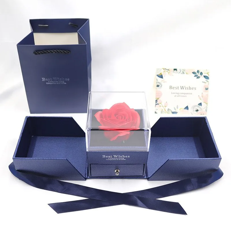 Hộp quà tặng đẹp đựng trang sức hoa hồng sáp dạng ngăn Tesoro LILI_879955_3