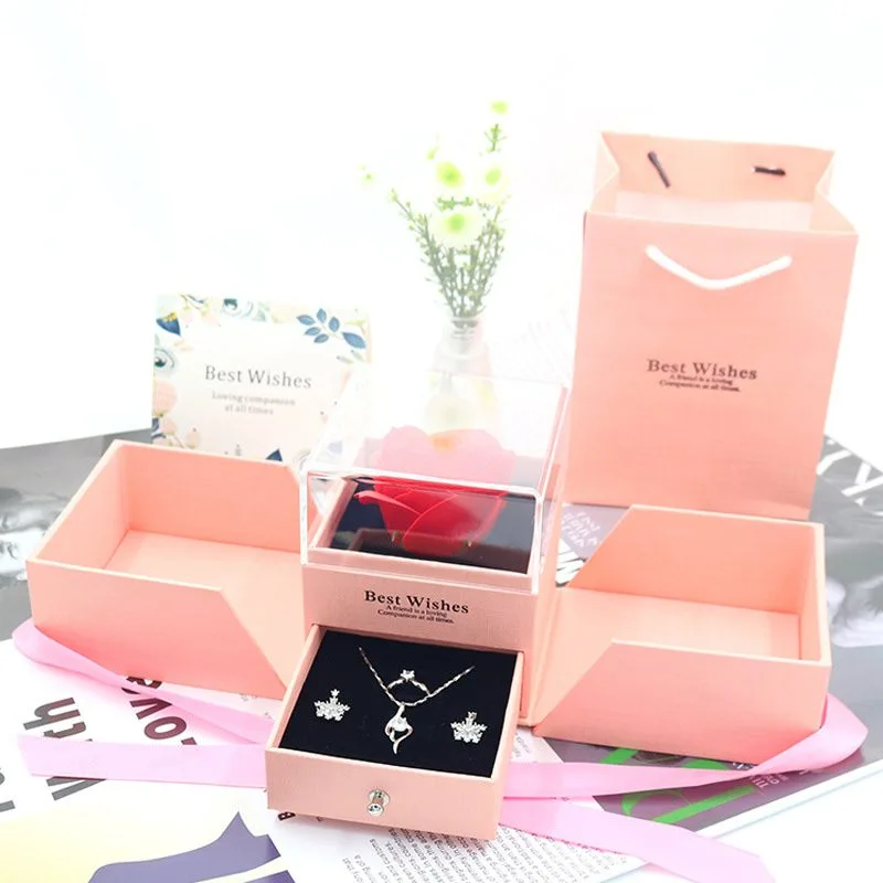 Hộp quà tặng đẹp đựng trang sức hoa hồng sáp dạng ngăn Tesoro LILI_879955_5