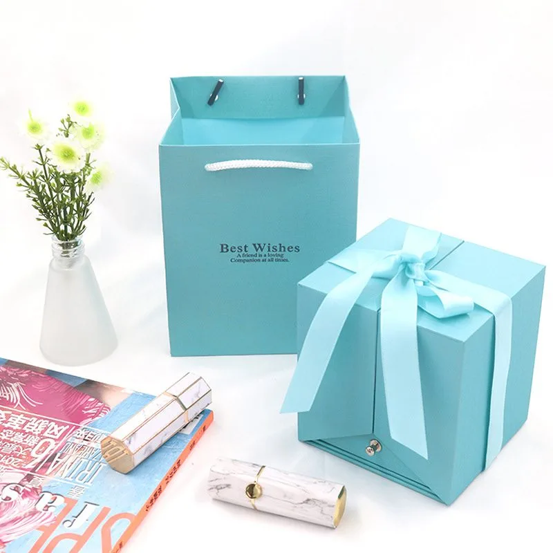 Hộp quà tặng đẹp đựng trang sức hoa hồng sáp dạng ngăn Tesoro LILI_879955_7