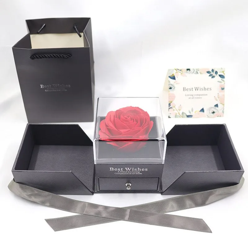 Hộp quà tặng đẹp đựng trang sức hoa hồng sáp dạng ngăn Tesoro LILI_879955_8