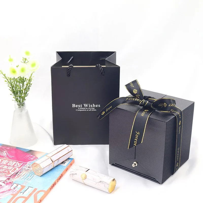 Hộp quà tặng đẹp đựng trang sức hoa hồng sáp dạng ngăn Tesoro LILI_879955_9