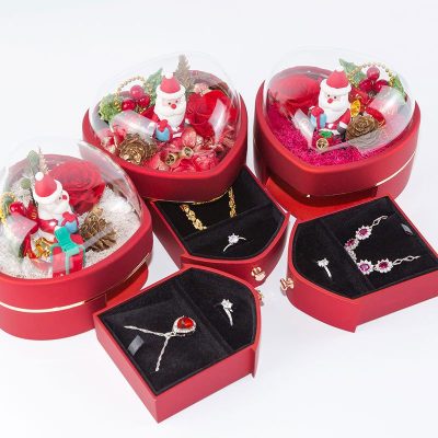 Hộp Quà Tặng đựng Trang Sức Giáng Sinh Noel Trái Tim Cute LILI 547734 5