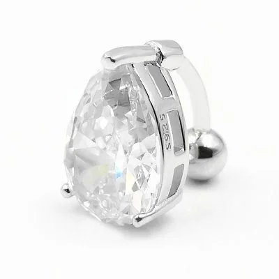 Khuyên rốn bụng bạc nữ đính đá CZ Monday LILI_342794_14