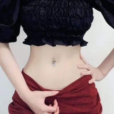 Khuyên Rốn Bụng Bạc Nữ đính đá CZ Giọt Nước LILI 496643 10