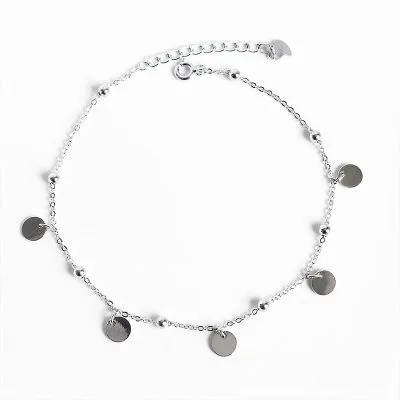 Lắc chân bạc nữ gắn chuông tròn LILI_746481_1