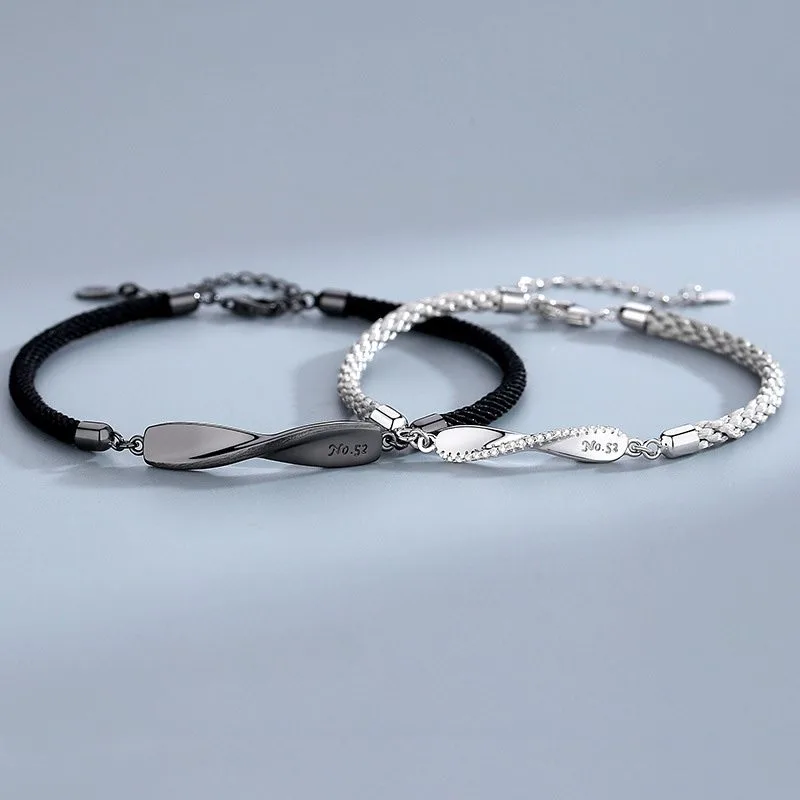 Lắc tay bạc cặp đôi tình yêu Forever Love LILI_986852_11