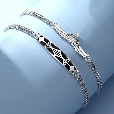 Lắc Tay Bạc đôi Bạc Tình Yêu Tình Bạn Thân BFF Magic Love LILI 994664 21