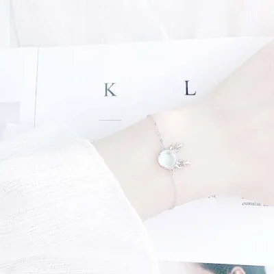 Lắc tay bạc nữ đính đá CZ, pha lê Aurora tuần lộc LILI_948375_2