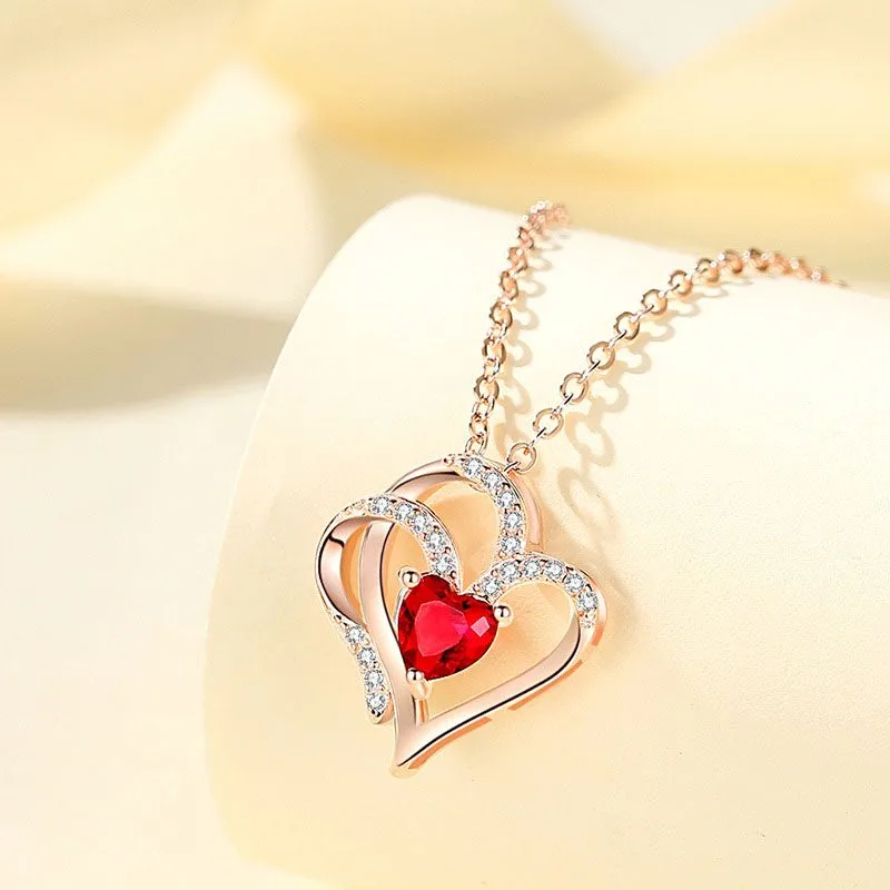 Mặt Dây Chuyền Bạc Nữ 2 Trái Tim Ghép đôi LILI 763116 1