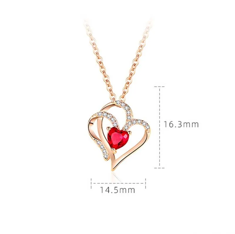 Mặt Dây Chuyền Bạc Nữ 2 Trái Tim Ghép đôi LILI 763116 7