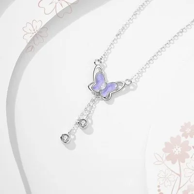Mặt Dây Chuyền Bạc Nữ Bươm Bướm đính đá CZ LILI 422849 1