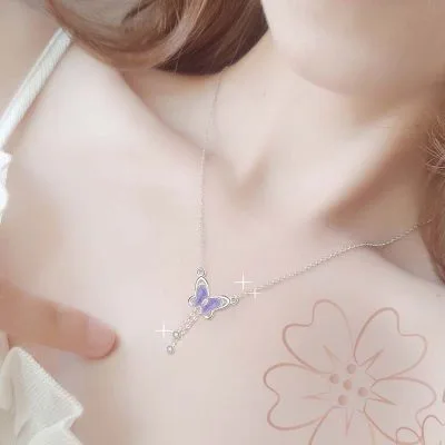 Mặt Dây Chuyền Bạc Nữ Bươm Bướm đính đá CZ LILI 422849 6