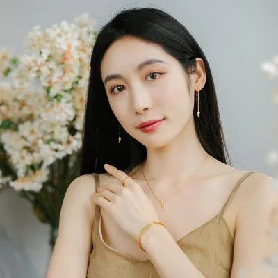 Mặt Dây Chuyền Bạc Nữ Mạ Vàng đính đá Cành Ô Liu LILI 938851 6