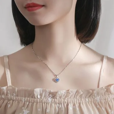 Mặt Dây Chuyền Bạc Nữ Trái Tim đính đá CZ LILI 637225 4
