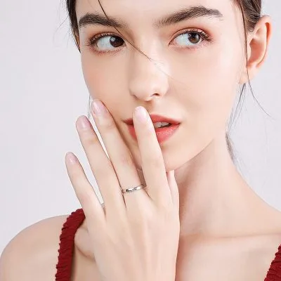 Nhẫn Bạc Trơn Teen Top LILI 194739 12