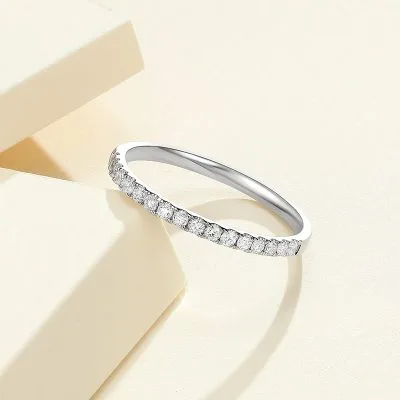 Nhẫn bạc nữ mạ bạch kim đính đá CZ The Light LILI_414332_15