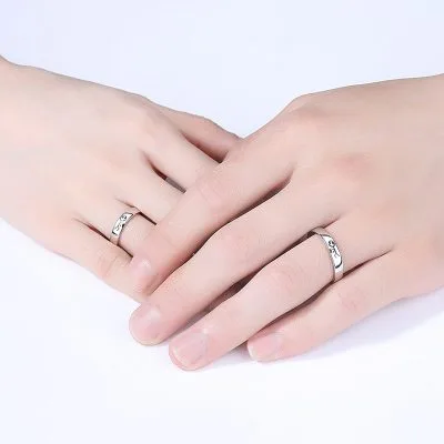 Nhẫn đôi bạc 2 nửa trái tim Grainne LILI_245744_2
