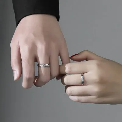 Nhẫn đôi Bạc Cool Love BFF Khắc Tên Chữ Theo Yêu Cầu LILI 888464 10