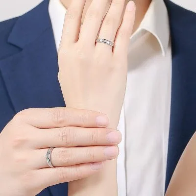 Nhẫn đôi bạc đính đá CZ Infinity Love LILI_524371_5