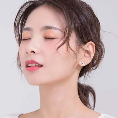 Bông tai bạc nữ đính đá CZ bông tuyết LILI_236916_7