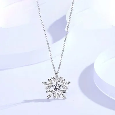 Dây chuyền bạc nữ đính đá CZ bông tuyết LILI_548868_20